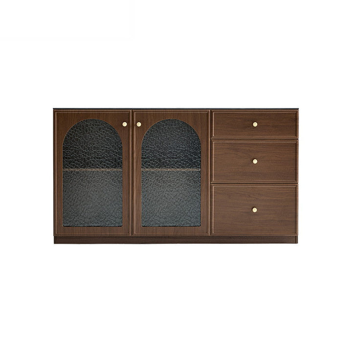 FELTON 160cm Brown And Black Sideboard