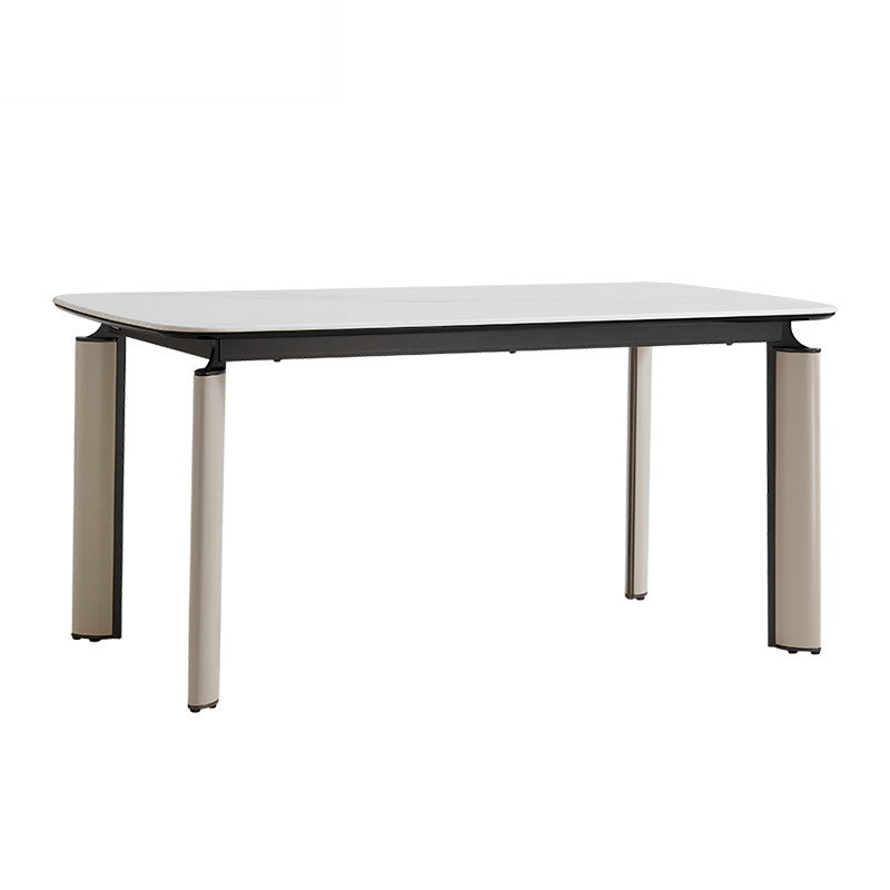 GENEVIEVE Dining Table Grey + White 140cm