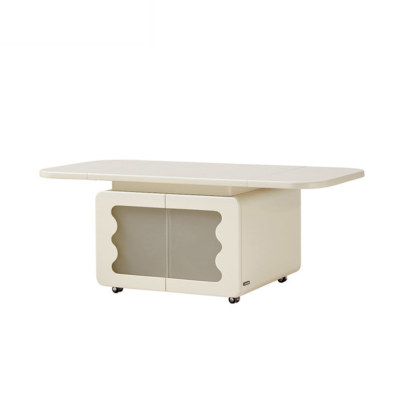 GENEVIEVE White Special Shaped Coffee Table