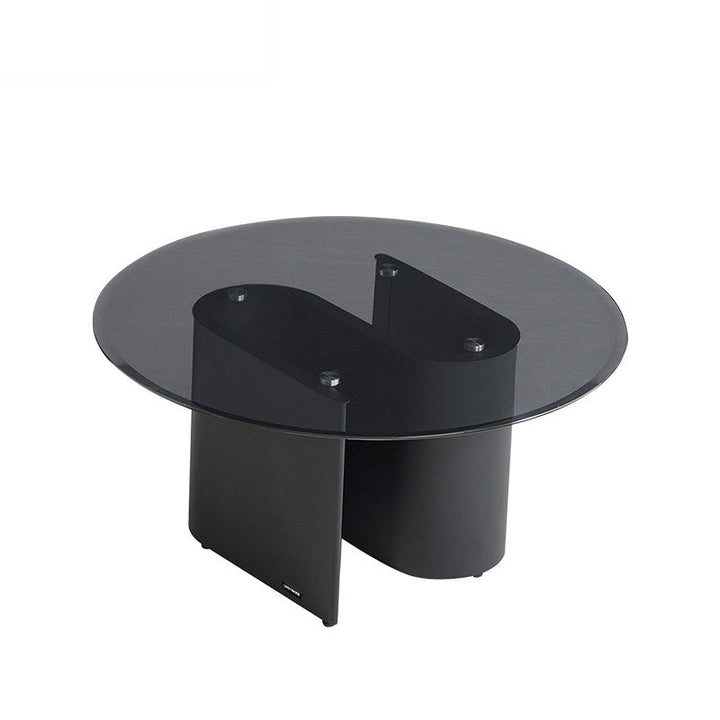 GLORIA Black Round Coffee Table