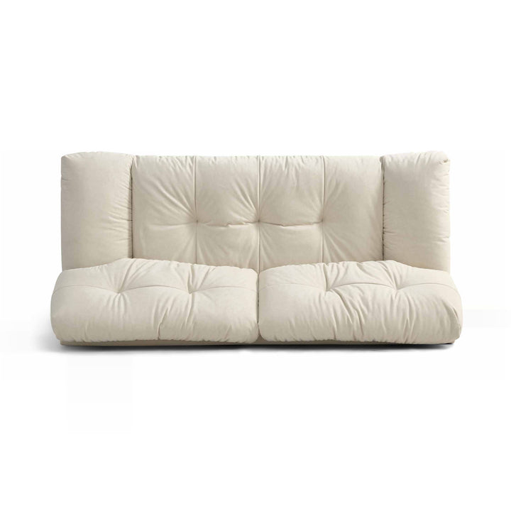 Couch seat and back on white background.
