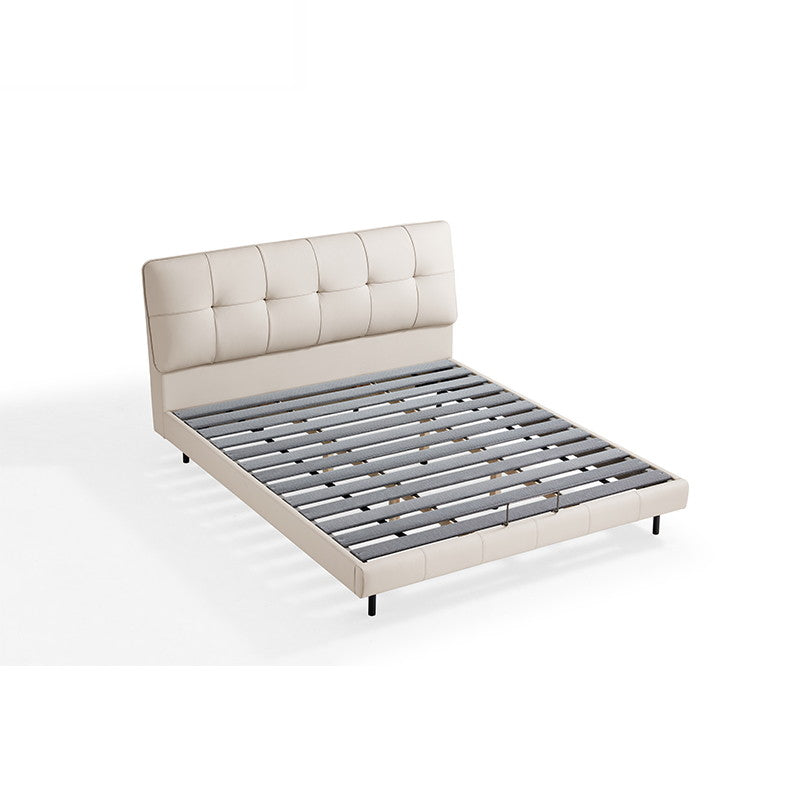 TOME Beige Floating Bed With Light