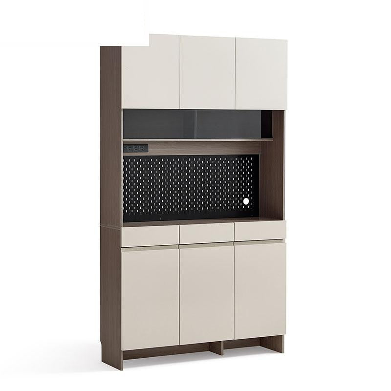CAPE Three Door Coffee Color Shoe Cabinet