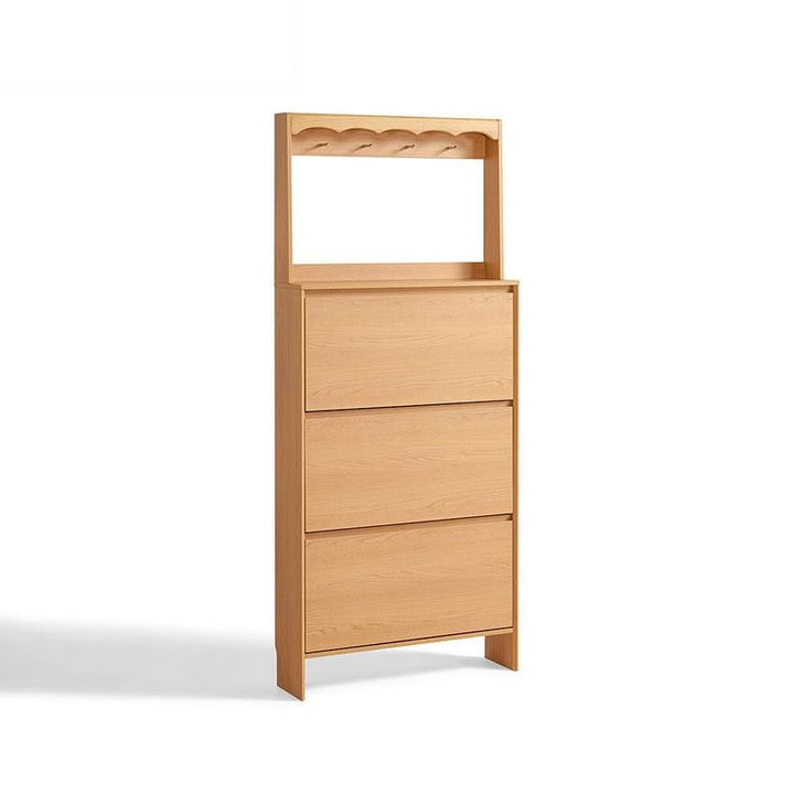 JACKIE Ultra Thin Shoe Cabinet wood color High