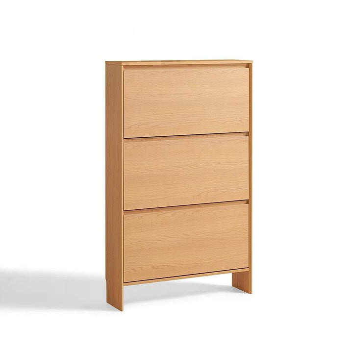 JACKIE Ultra Thin Shoe Cabinet wood color Low
