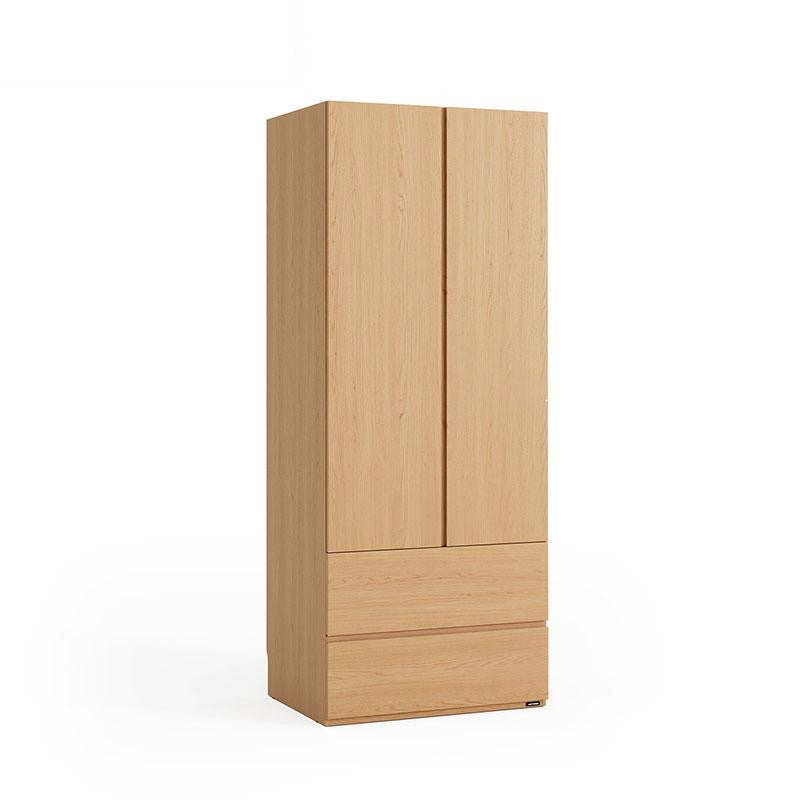 JERICHO 200cm Two Door Wardrobe (With Drawers) Wood Color