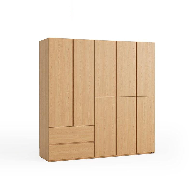 JERICHO 200cm Five Door Wardrobe Wood Color