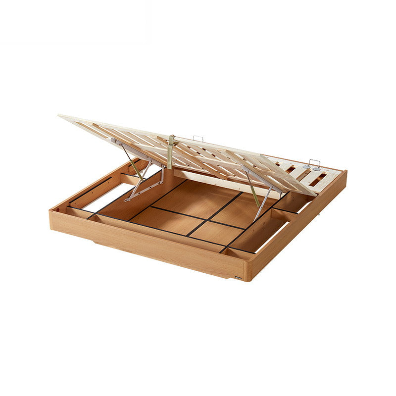 JANELLE Wood Color Panel Bed