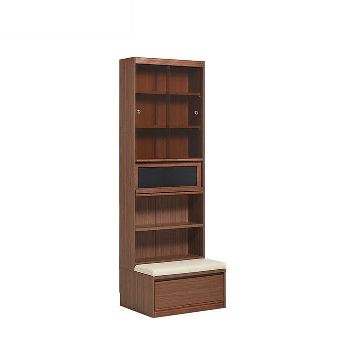 PERLIS Bookshelf with Drawer Walnut + White Regular
