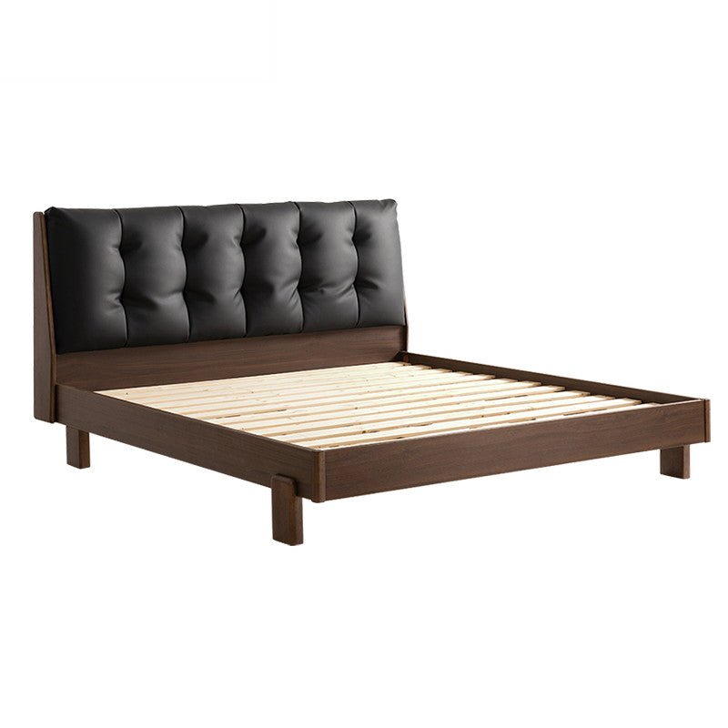 JERICHO Walnut and Black Soft Pack Bed