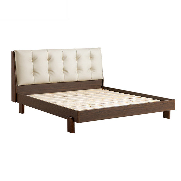 JERICHO Walnut and Black Soft Pack Bed