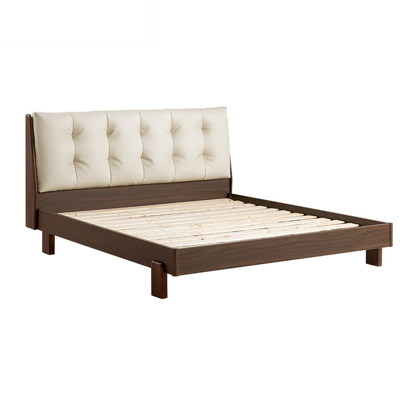 JERICHO Walnut and Black Soft Pack Bed