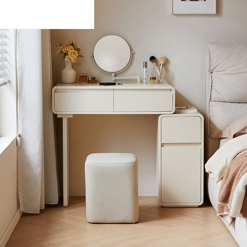 KARTER 80cm White Dresse And Dressing Stool White