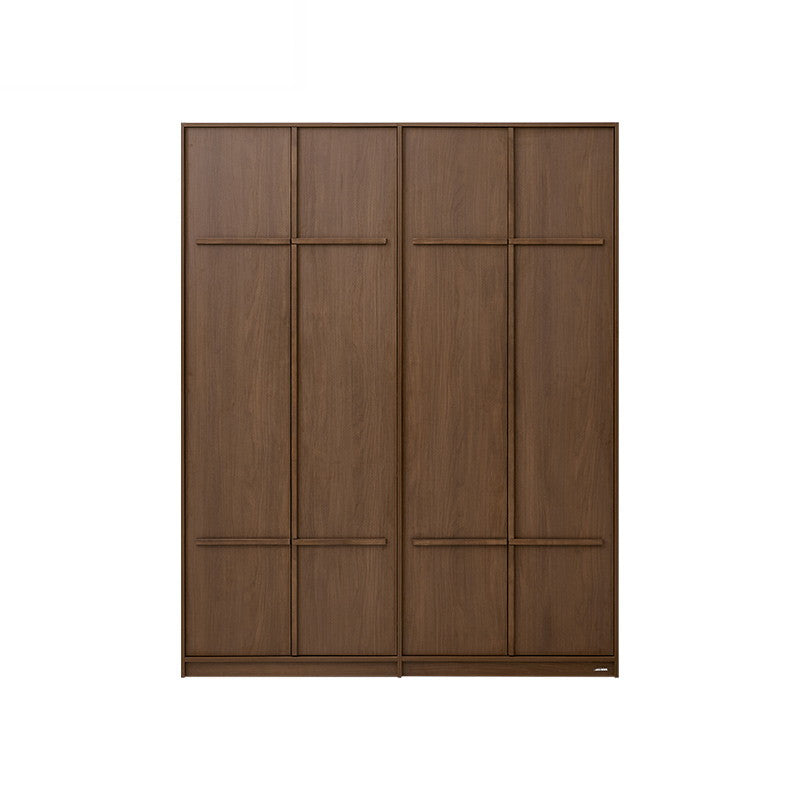 KRISTINA 200cm Four Door Walnut Color Wardobe Walnut