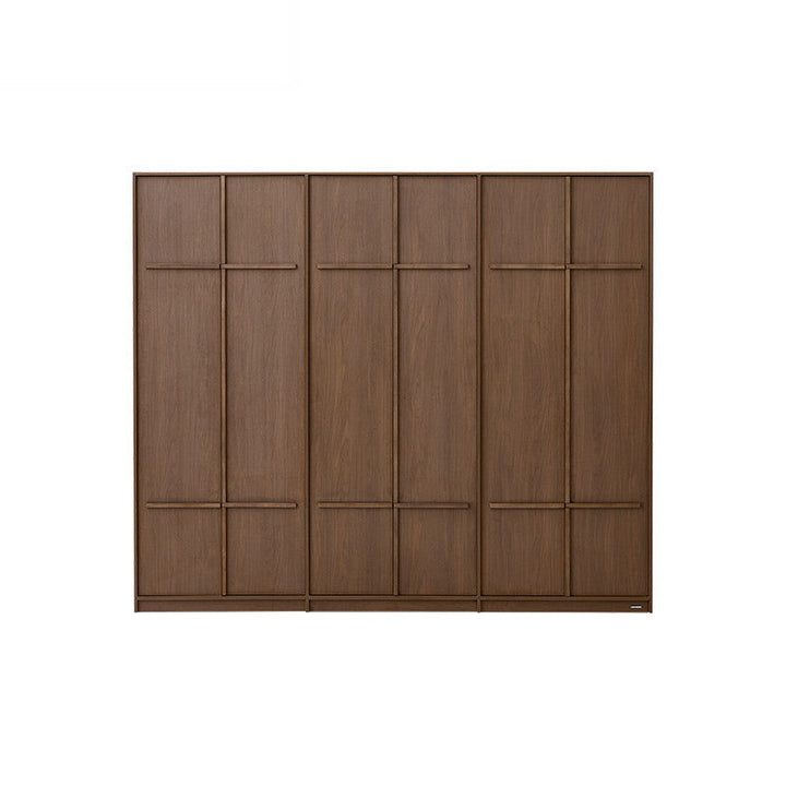 KRISTINA 200cm Six Door Walnut Color Wardobe