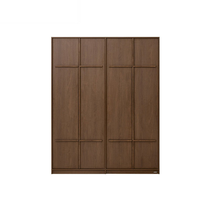 KRISTINA 240cm Four Door Walnut Color Wardobe