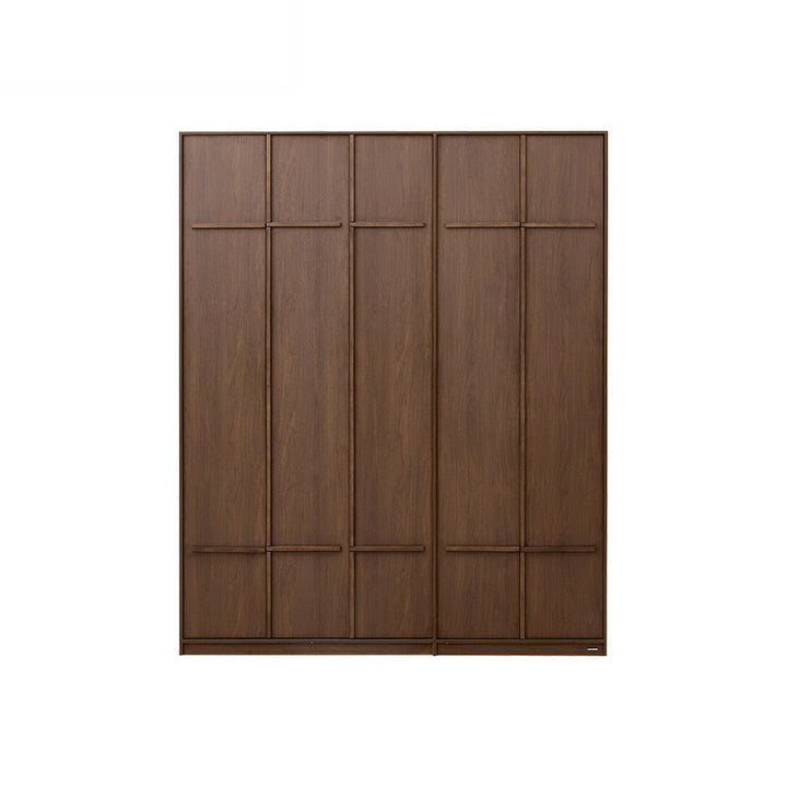 KRISTINA 240cm Five Door Walnut Color Wardobe