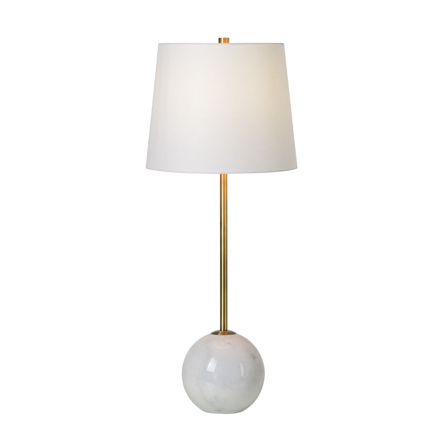NAOMI Marble Table Lamp with Brass Finish