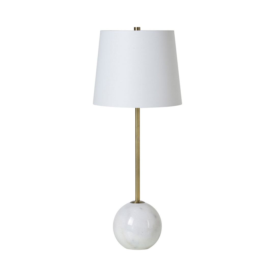NAOMI Marble Table Lamp with Brass Finish