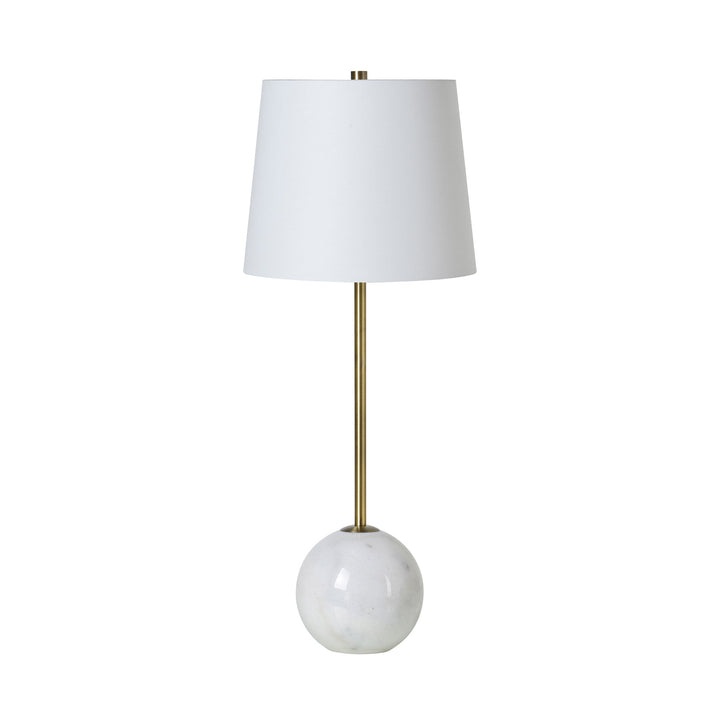 NAOMI Marble Table Lamp with Brass Finish