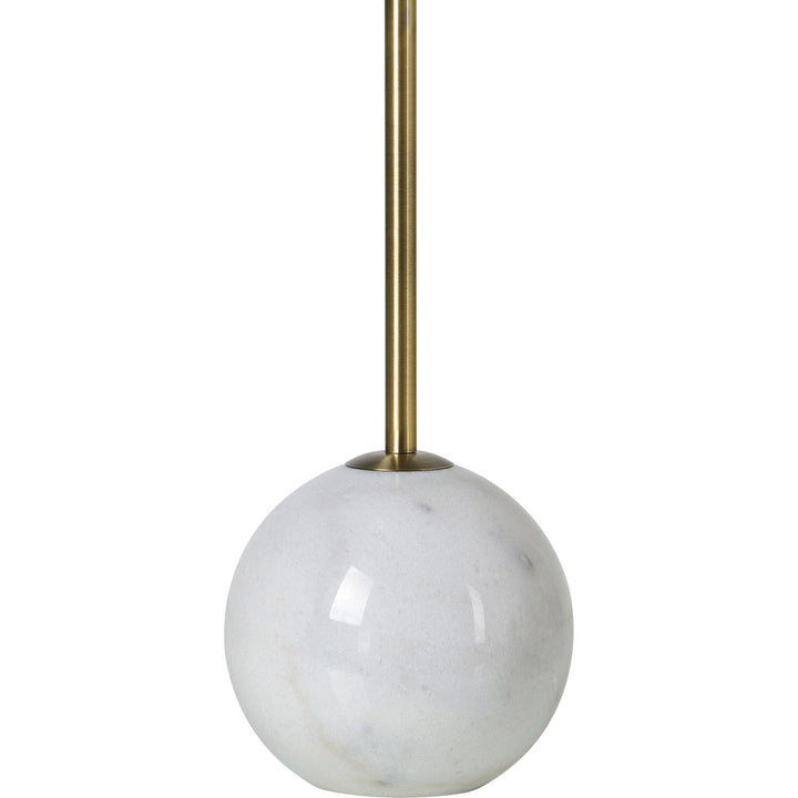 NAOMI Marble Table Lamp with Brass Finish