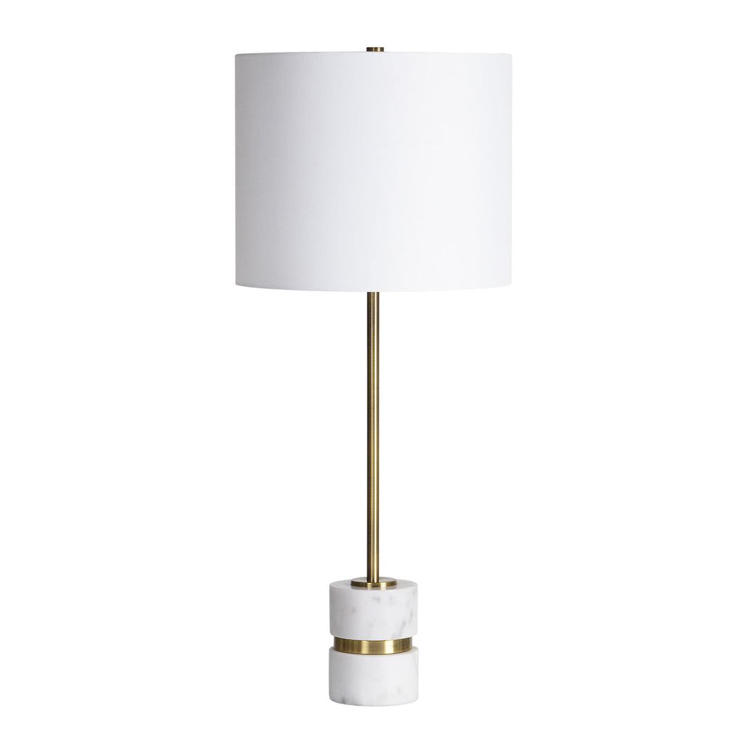 TALULLA Antique Brass Marble Accent Lamp