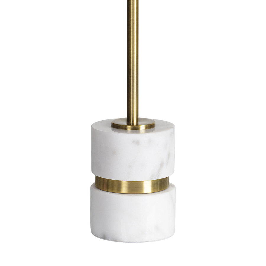 TALULLA Antique Brass Marble Accent Lamp