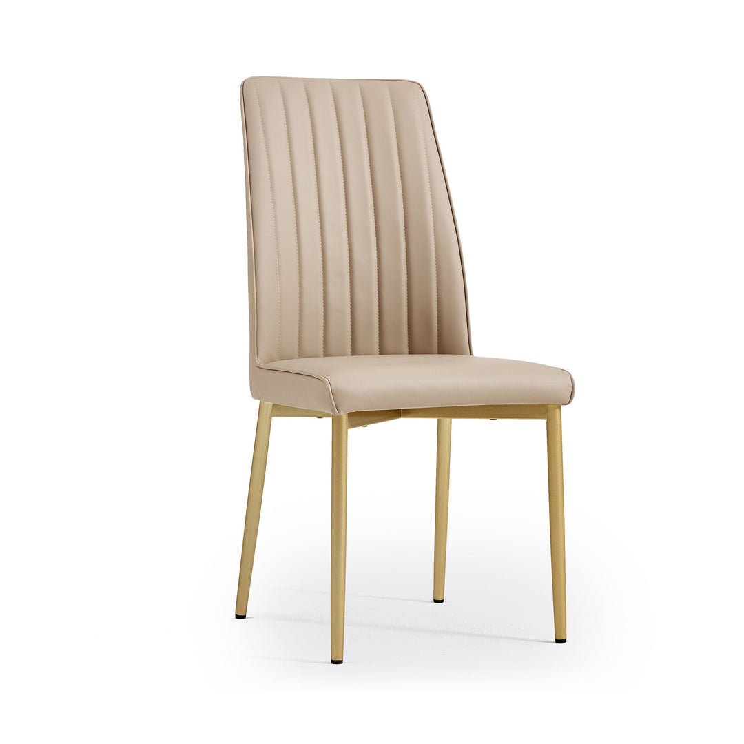 OLIVER High Back Dining Chair Taupe