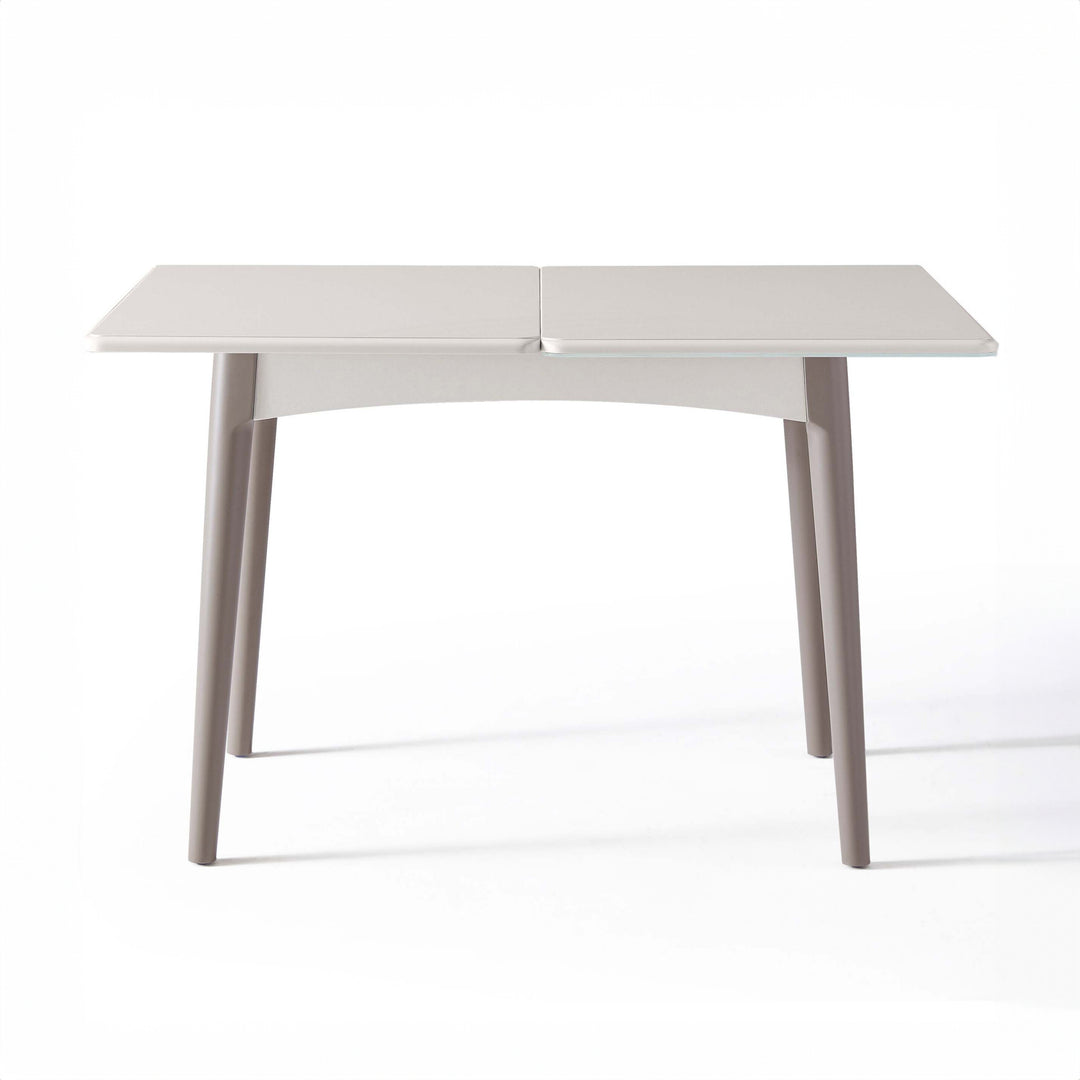 PAOLO Tempered Glass Extendable Dining Table