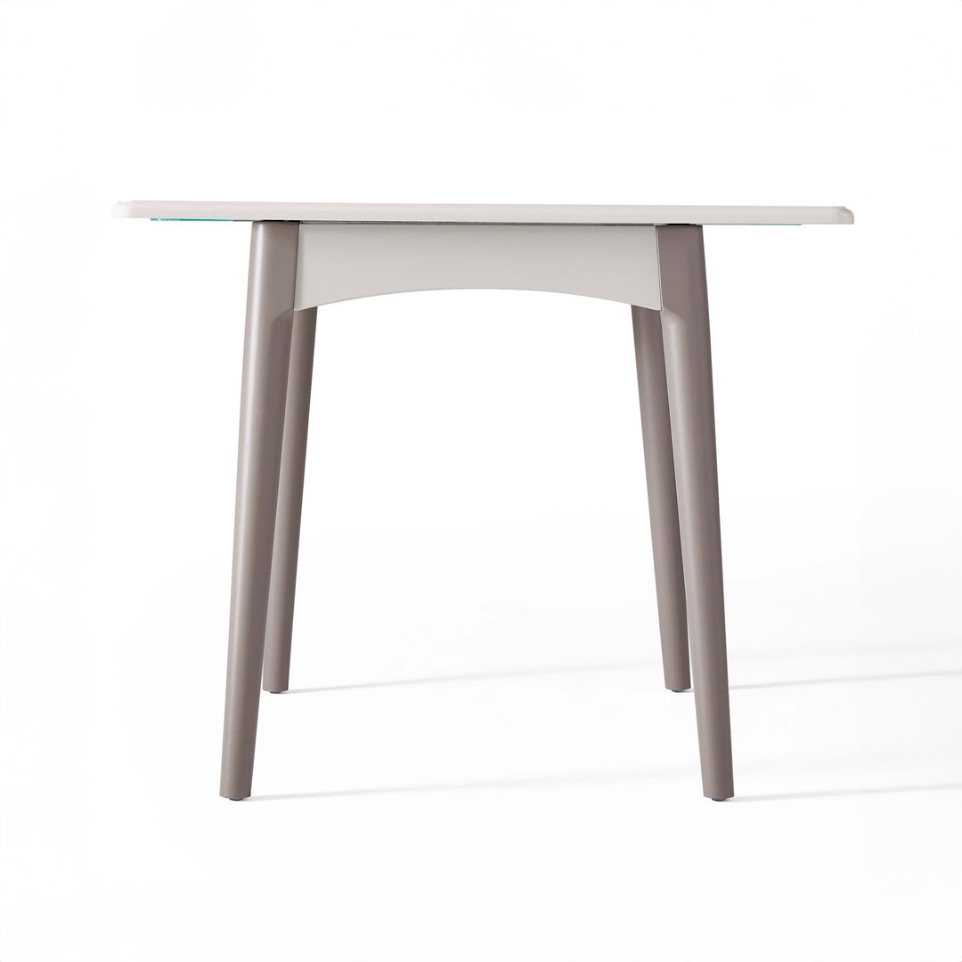 PAOLO Tempered Glass Extendable Dining Table