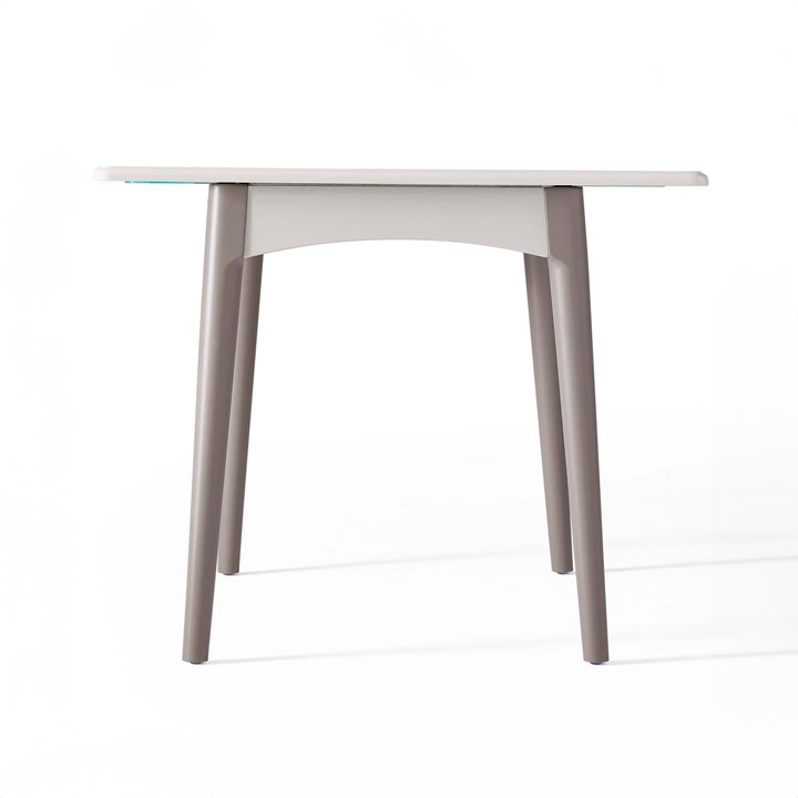 PAOLO Tempered Glass Extendable Dining Table