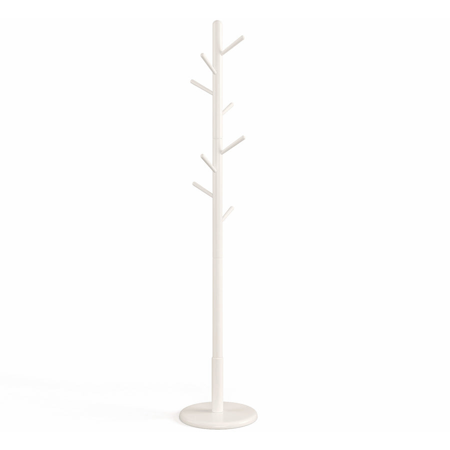 LEOPOLD Wooden Coat Rack White