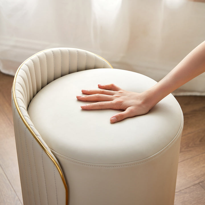 VIOLET Golden Base Vanity Stool