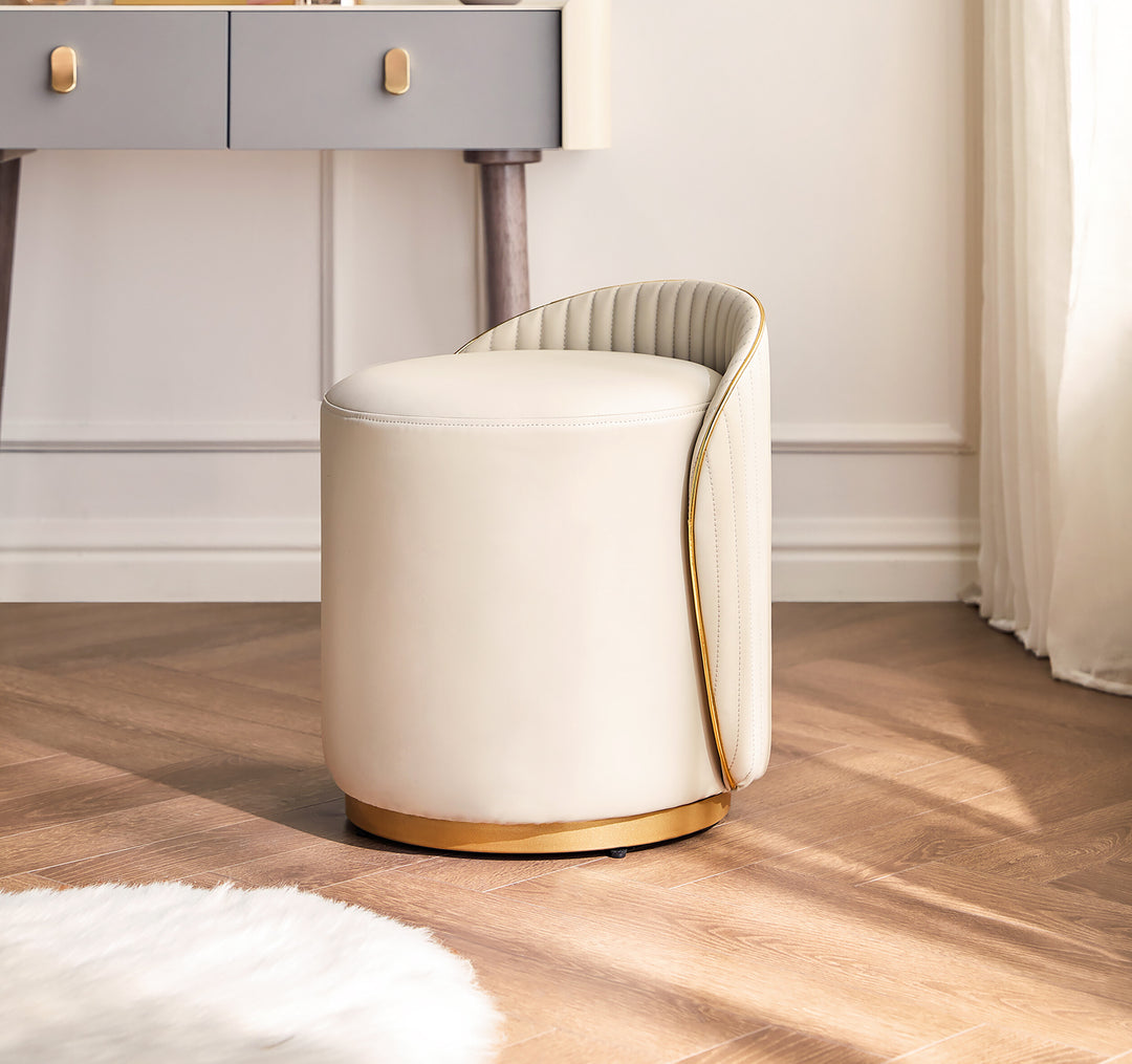 VIOLET Golden Base Vanity Stool