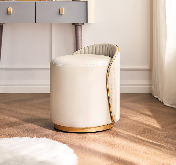 VIOLET Golden Base Vanity Stool