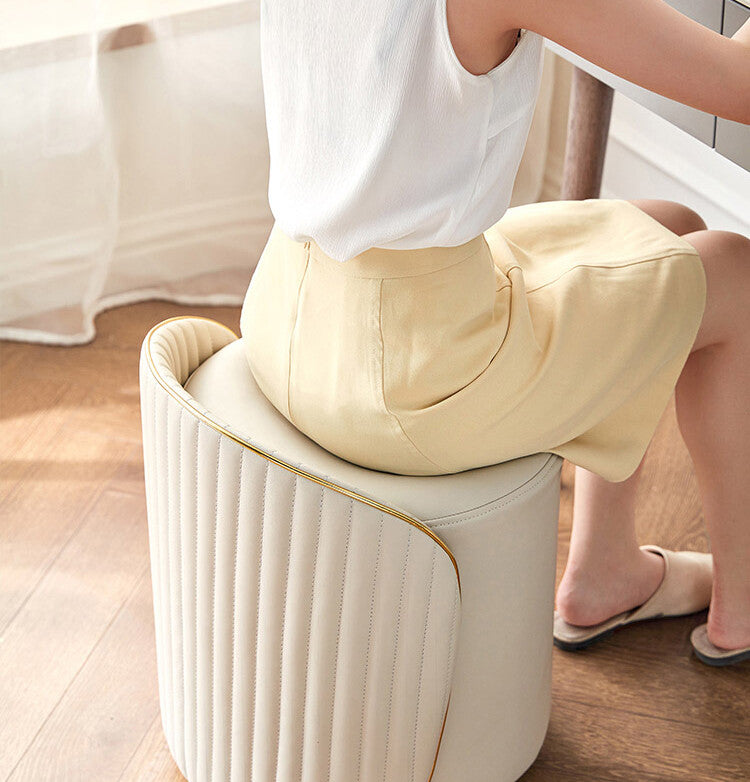 VIOLET Golden Base Vanity Stool