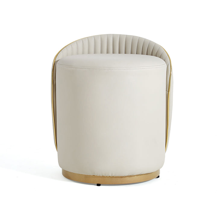 VIOLET Golden Base Vanity Stool