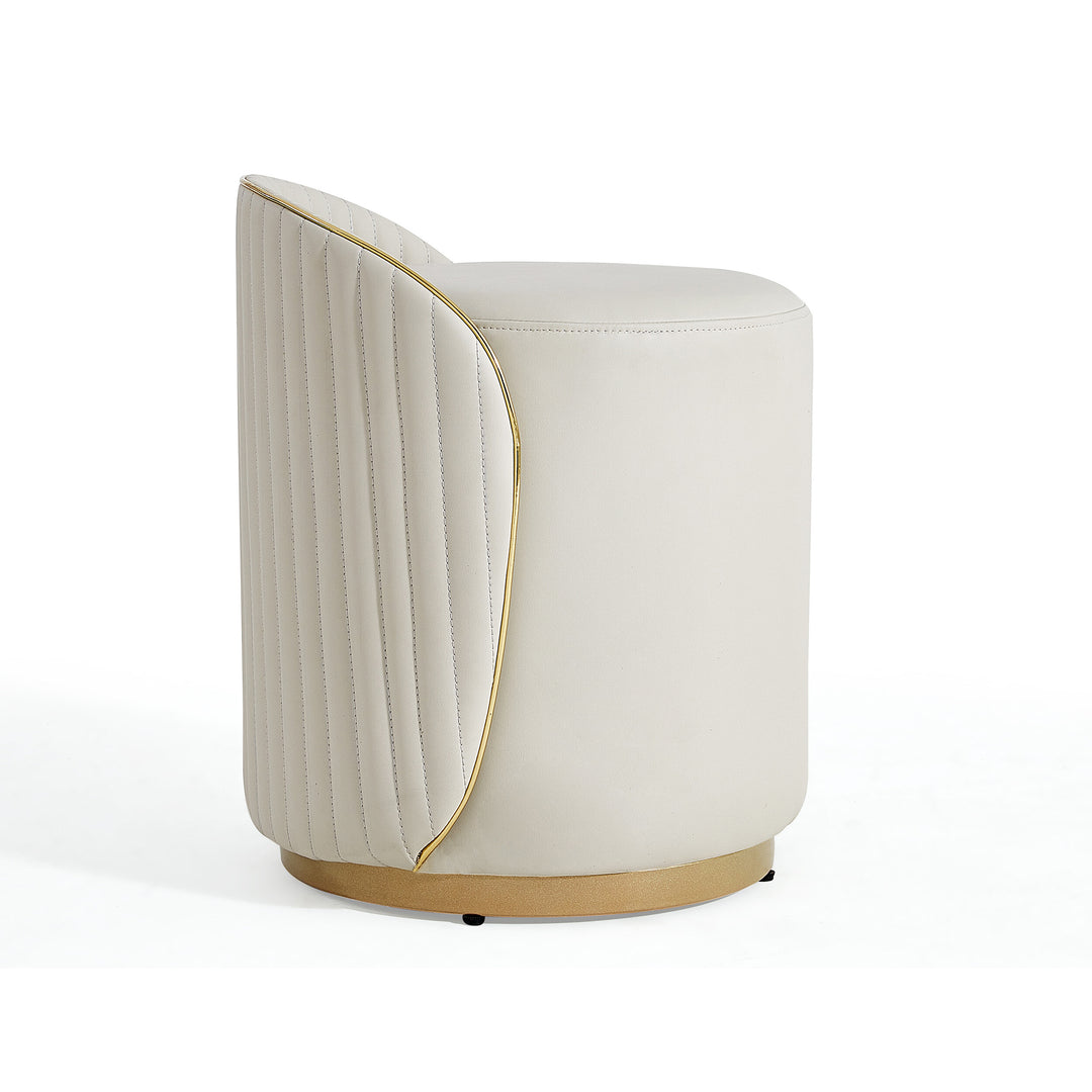 VIOLET Golden Base Vanity Stool