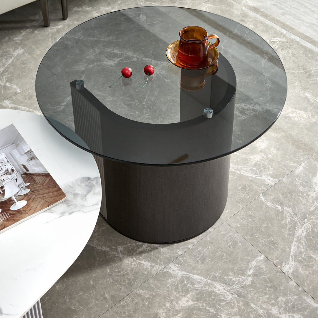 CYRANO Luxury Dual Coffee Tables with Storage – Black & White