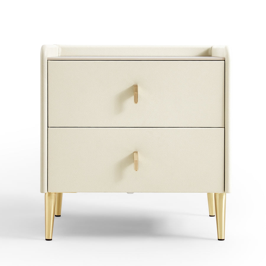 LISA Two Drawer, Bedroom Nightstand