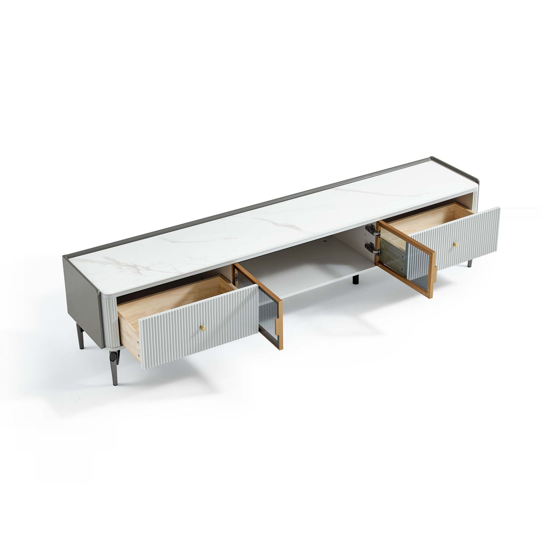 JOSEPHINE Sintered Stone Storage TV Stand