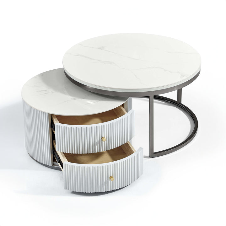 JOSEPHINE Sintered Stone Nested Coffee Table