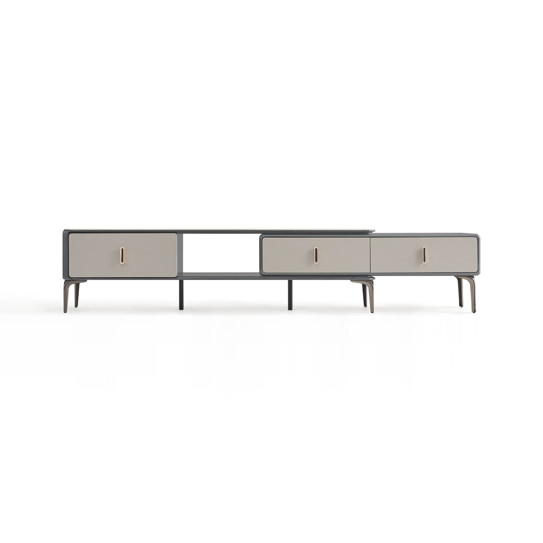 LLOYD Grey, Drawer and Cabinet TV Stand