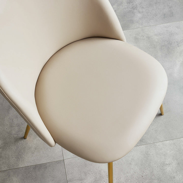 LADONNA Grey Fabric Dining Chair