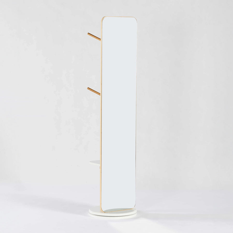 ALEXA Coat Rack With Full-Length Mirror