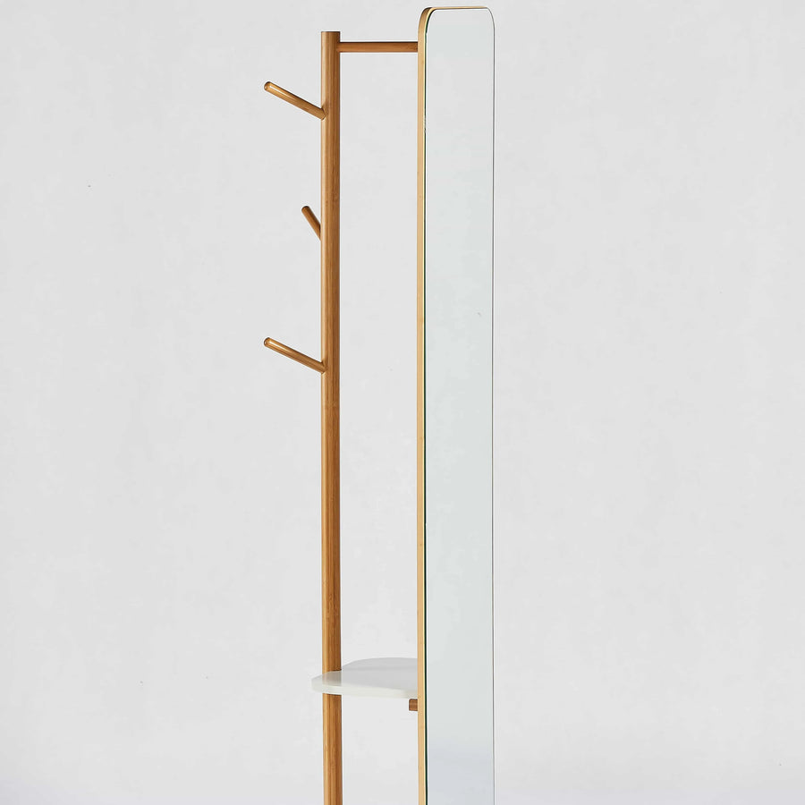 ALEXA Coat Rack With Full-Length Mirror