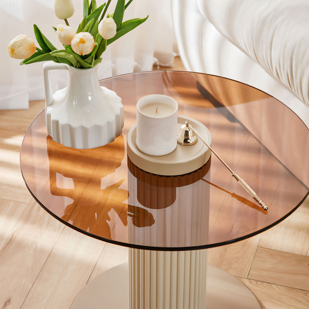 AMELIA Glass Side Table