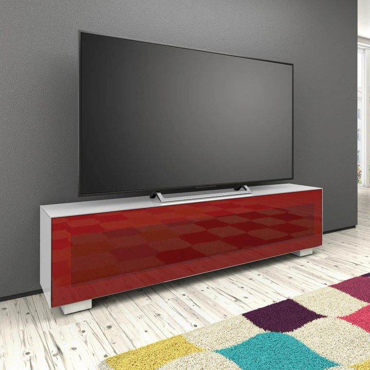 MAGIC Red Glass TV Stand - Bellini
