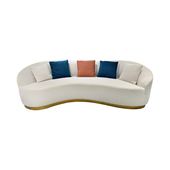 OLIVIA Fabric Curved Sofa