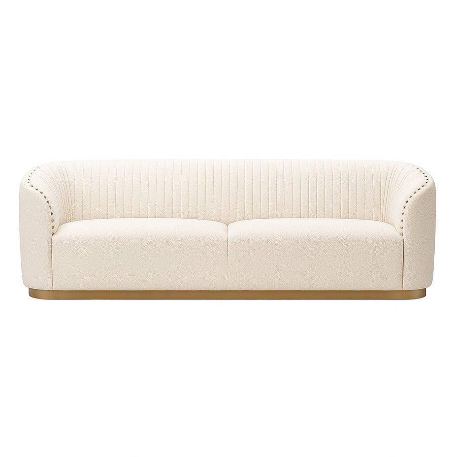 PRESTON Nailhead 3 Seater Sofa